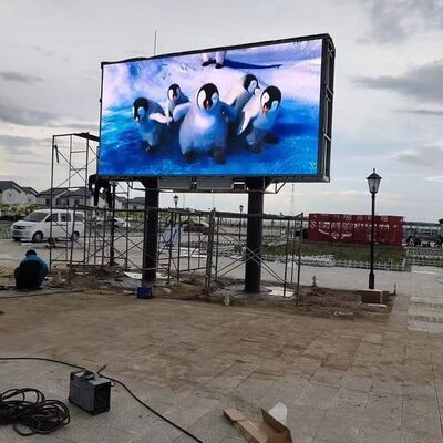 960X960mm Ekran reklamowy zewnętrzny LED P6 Wysoka jasność 6500nit i częstotliwość odświeżania 3840hz