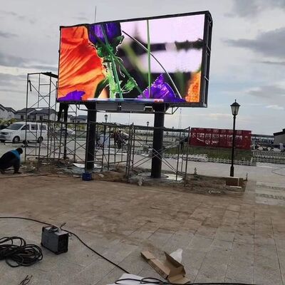 Dobra cena Ekran zewnętrzny LED P4 Na ścianie Płytka reklamowa z szafą 960x960mm i częstotliwością odświeżania 3840hz W Internecie