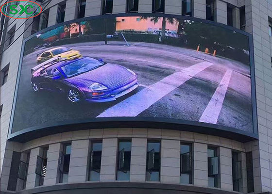Dobra cena P6 Fixed Outdoor Full Color LED Display Reklama Zakrzywiona 6000cd / m2 Jasność w Internecie