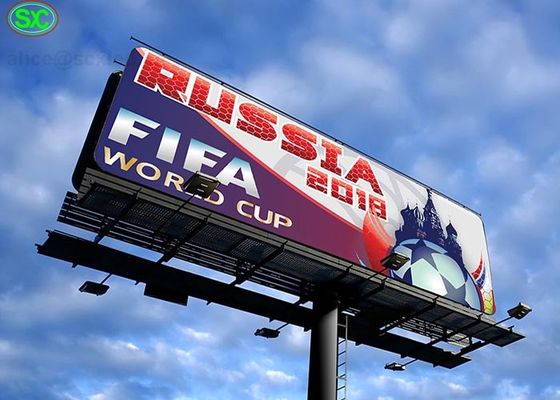 Ekran LED o przekątnej 6 mm Pikselowy ultra cienki korpus na Mistrzostwa Świata FIFA