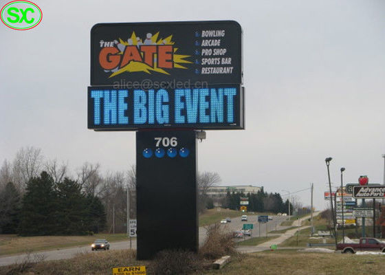 Zewnętrzny wodoodporny wyświetlacz reklamowy P6 z zewnętrznym panelem reklamowym o wysokiej rozdzielczości