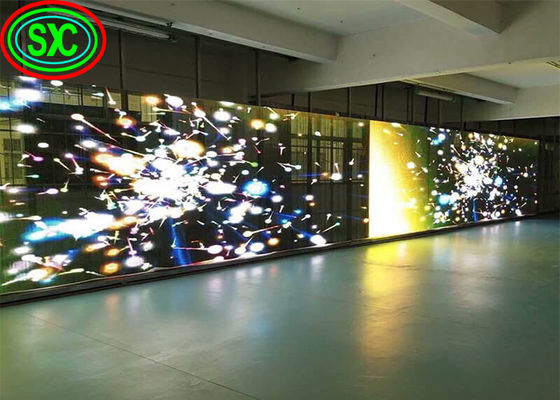 Dobra cena Full Color HD Flexible 4000cd/sqm Transparent Led Panel transparentny ekran LED w Internecie