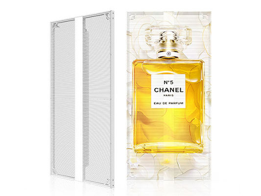 SMD P3.91 1000*500mm Przejrzysty ekran LED zamontowany na szybie sklepu handlowego