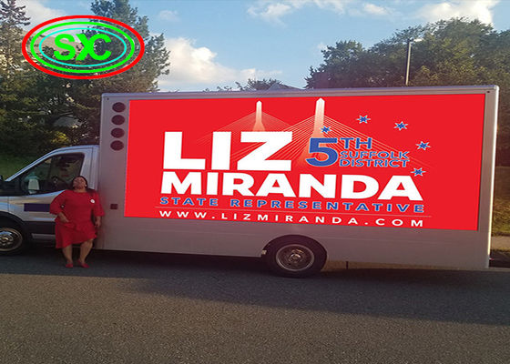 Dobra cena Wodoodporna reklama mobilna Led Hd Full Color Jasność 500cd / m2 w Internecie