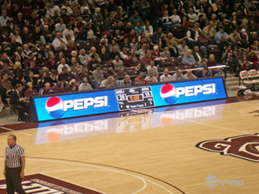 Basketball P10 6000nits Stadium Perimeter Ekran LED 900 W / mkw