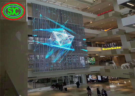 Dobra cena 1500cd / m2 P3.91 Przezroczysty plakat LED SMD1921 do sklepu detalicznego w Internecie