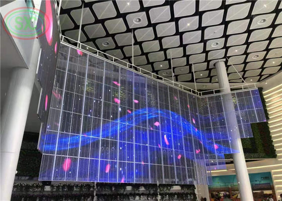 Dobra cena Wyświetlacz LED HD Transparentny z konfiguracją pikseli 1R1G1B i doskonałą odległością oglądania do reklam W Internecie