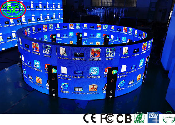 Dobra cena 360° Zewnętrzny pełnokolorowy wyświetlacz LED 3,91mm Pixel Pitch 500x1000mm w Internecie