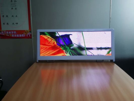 Dobra cena zewnętrzna p5 96x32cm szafka 2 strony Wyświetlacz LED samochodu Lekki Taxi Top LED ze sterowaniem WIFI 4G w Internecie