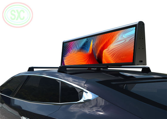 P5 Podwójny pełnokolorowy znak LED na dachu taksówki 960x320mm wodoodporny IP67