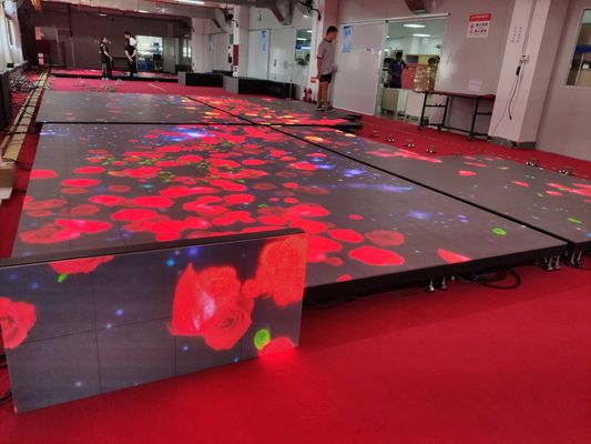 Wnętrza P4.81 W pełnym kolorze Panel LED na podłodze tanecznej 1000x500mm 3 lata gwarancji