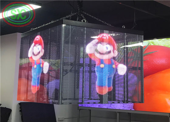 1R1G1B Przejrzysty wyświetlacz LED IP43 62500 kropek/m2 3 lata gwarancji