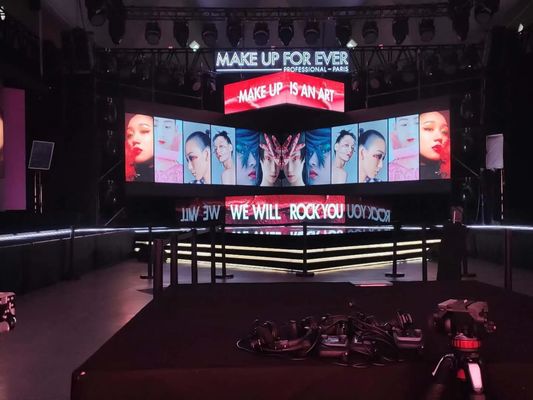 Wypożyczalnia efektów HD Wewnętrzny ekran ścienny LED P3.91 na koncerty wystawowe, 500x500mm, system nova, częstotliwość odświeżania 1920hz