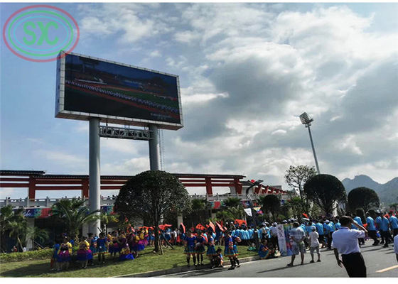 Dobra cena Dostosowana szafka ze stali żelaznej w pełnym kolorze na zewnątrz P 10 LED billboard odtwarza rodzaje filmów w Internecie