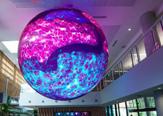 360° Zewnętrzny kolumny pełnobarwne Sfera LED wyświetlacz ekran Budynek billboard