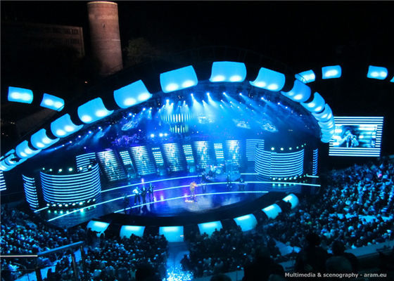 Dobra cena Żywe kolory tła Outdoor Stage SMD LED P10 ekranu przy jasności> 8000CD / ㎡ w Internecie