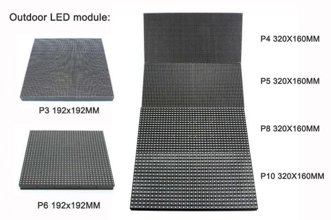 P5 Stałe reklamy LED billboard zewnętrzny pełnokolorowy duży ekran LED 0