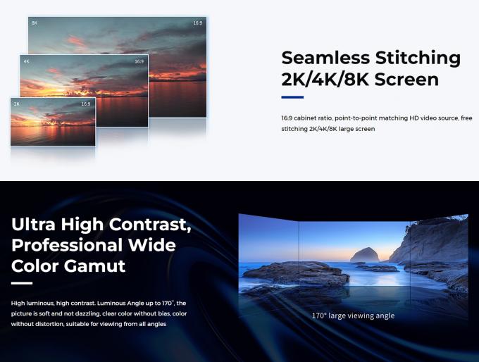 COB UHD 4K P0.9 P1.2 P1.5 P1.8 Indoor Fixed LED Screen P1.2 1.56 LED Display Panel Full Color LED Video Wall 4